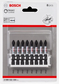 PUNTA PH2 LARGO IMPACT - BLISTER X 8 UN BOSCH