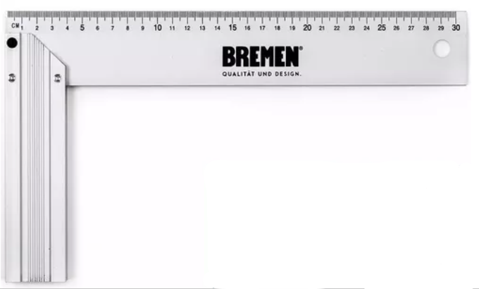 ESCUADRA ALUMINIO 12" PROFESIONAL BREMEN #