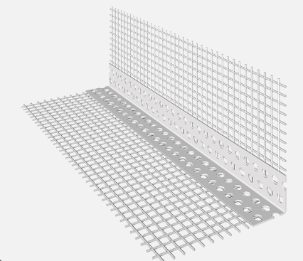 PERFIL CANTONERA PVC C/MALLA X 2,50 MTS #