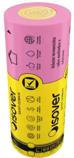 [ISOVE32S0XEGC] LANA DE VIDRIO ROLAC PLATA 100 MM 1,20 X 6 MTS NUEVO