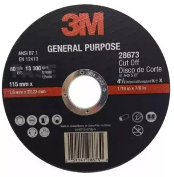 [3M0G5HVLWZ] DISCO DE CORTE METAL 115 MM X 1,6 MM 3M