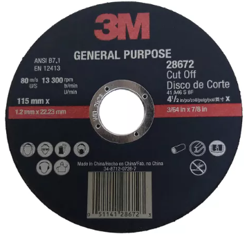 [3MVB86YQER] DISCO DE CORTE METAL 115 MM X 1,2 MM 3M