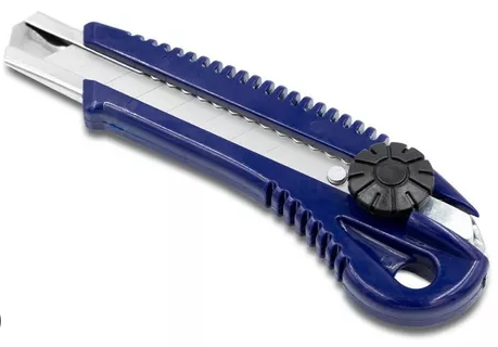 [BREME283RRMRO] CUCHILLA PLASTICA RETRACTIL con RUEDA BREMEN®