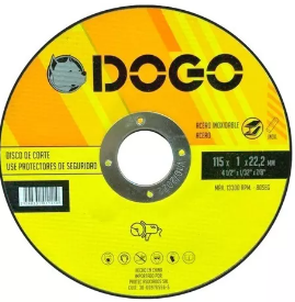 [DOGO0006] DISCO P/ACERO E INOX 115x1.0x22.2 DOGO #